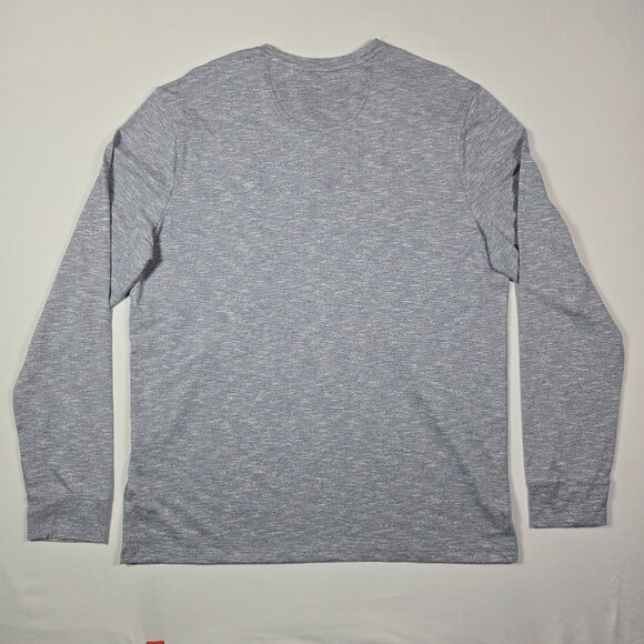 Marc Anthony XXL‎ Slim Fit Henley Shirt Long Sleeve Light Blue Heather NWT - Picture 4 of 9